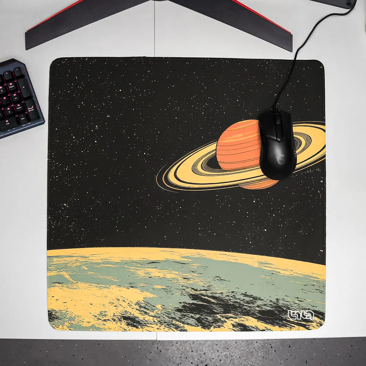 Mousepad Saturn's Moons Landscape - Image 20