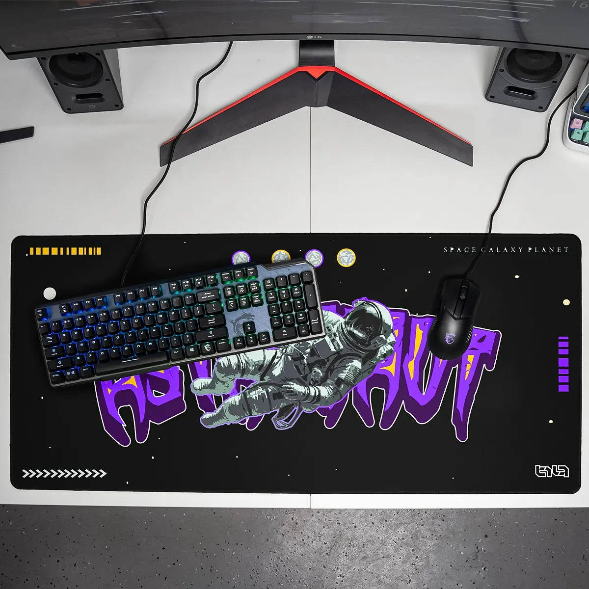 Mousepad Space Galaxy Planet - Image 11