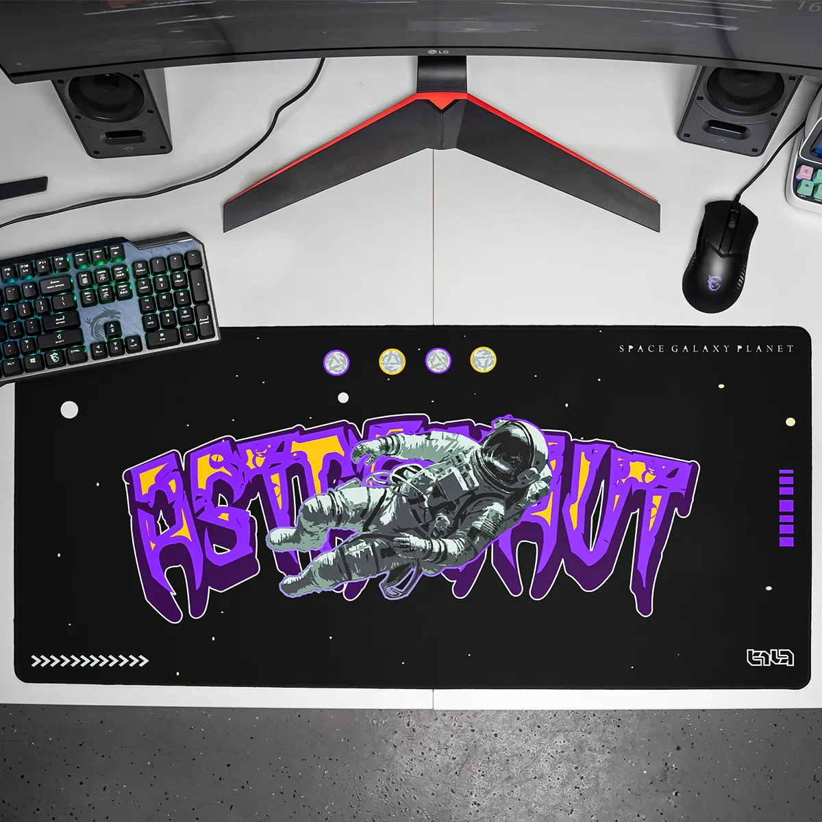 Mousepad Space Galaxy Planet - Image 7