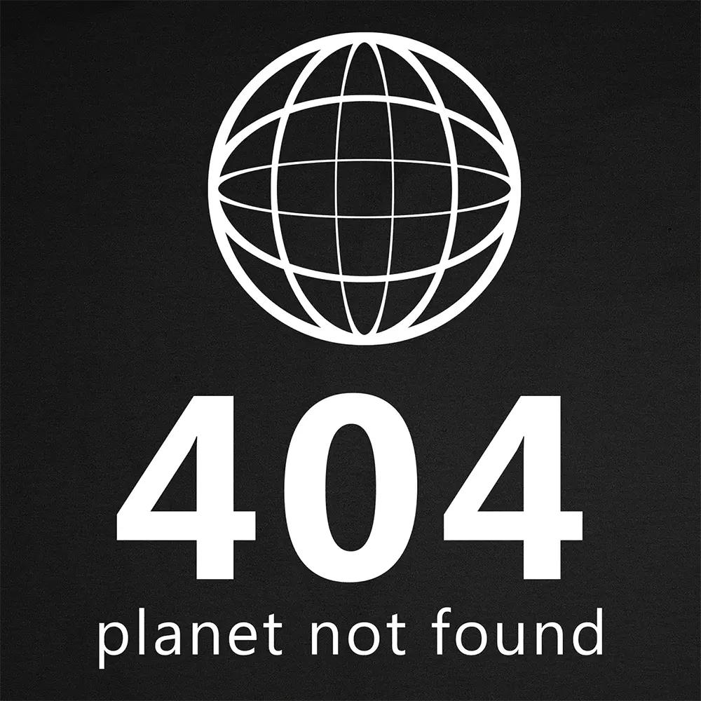 T-shirt 404 planet not found - Image 2