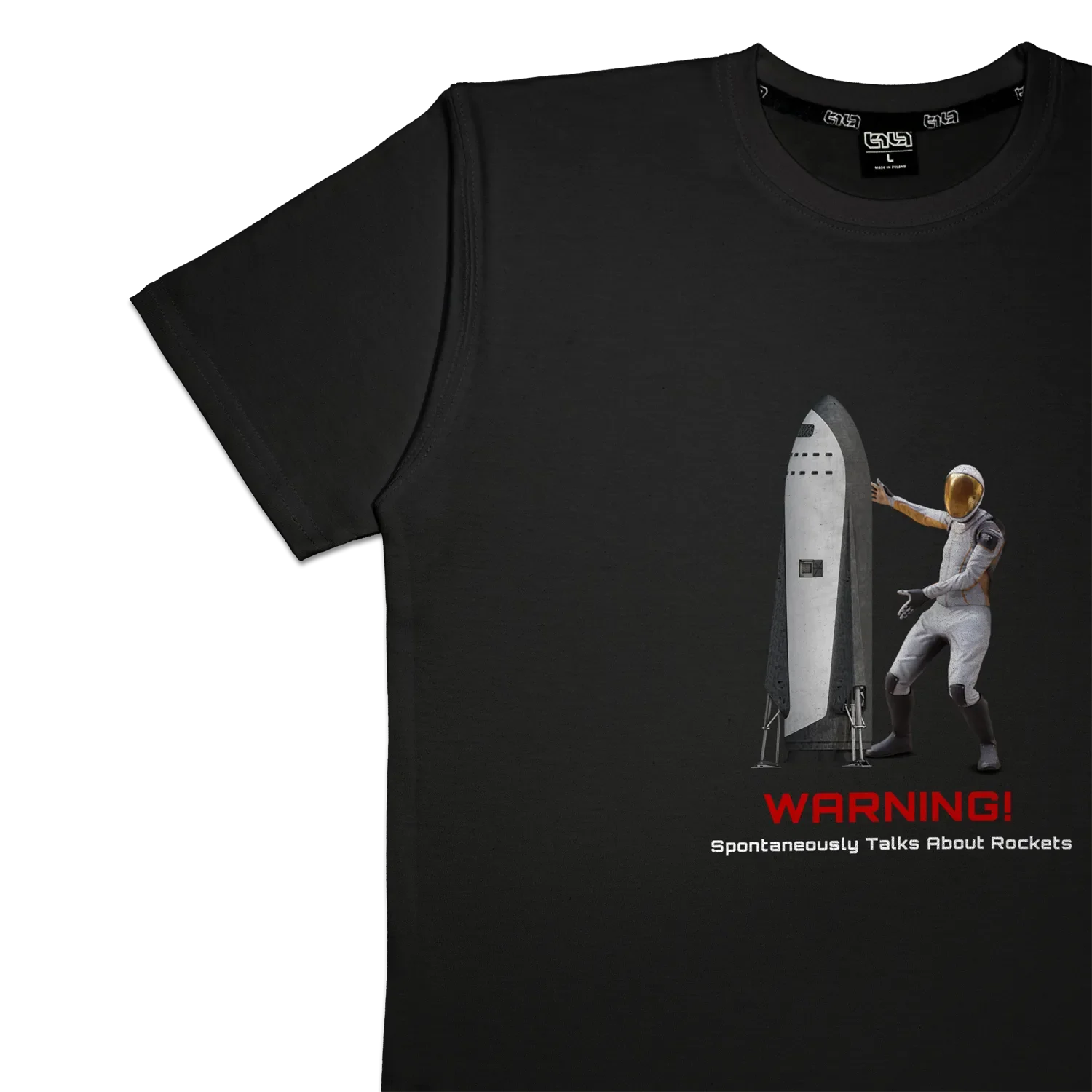T-shirt Warning - Spontaneously Talks About Rockets - Image 7